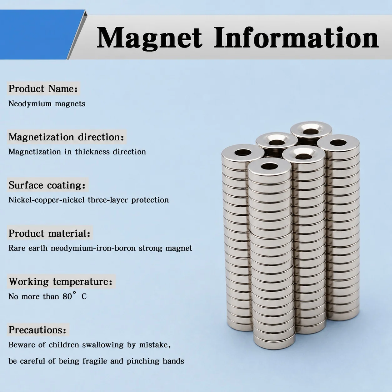 Home Storage Office Organizer Neodymium Magnet Weather Resistant Magnetic Alloy Round 12x3-4mm Waterproof Durable