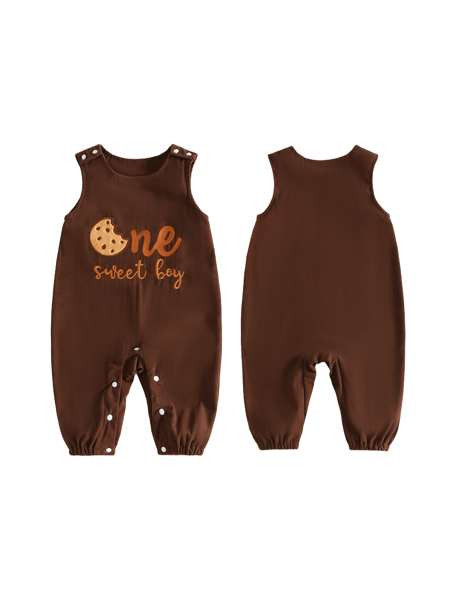 Round Neck Baby Sleeveless Round Neck Round Neck Cookie Neck Cookie Neck Jumpsuit Overalls Baby Boy Romper