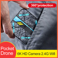 4DRC V37 Mini Drone 6K HD Camera Aerial Photography Fixed Height Full Protection Pocket UVA Grid Aircraft Student RC Airplane