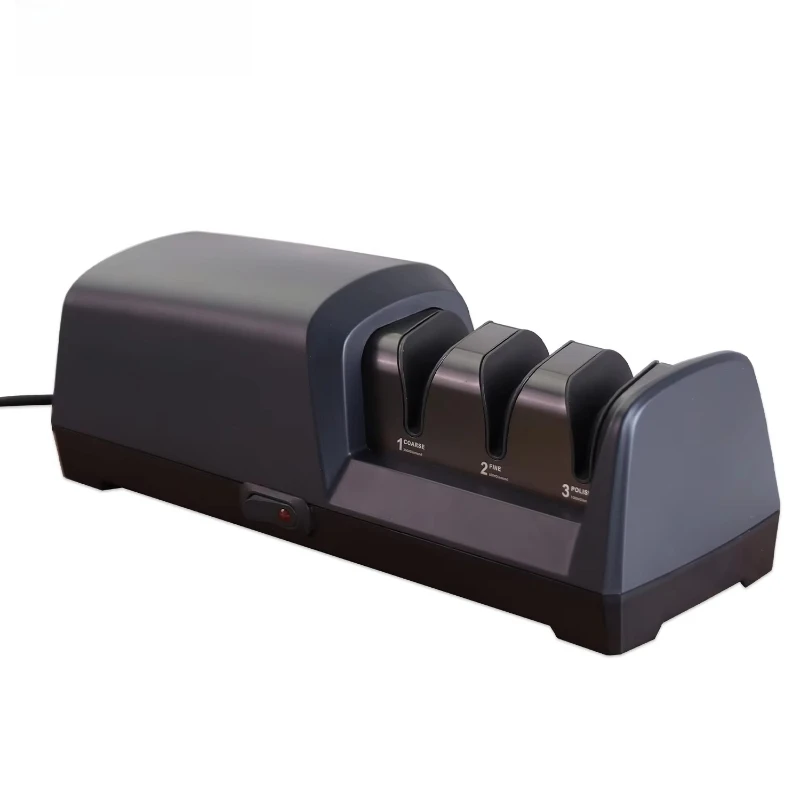 

Electric knife sharpener Three-stage diamond, double-sided sharpener