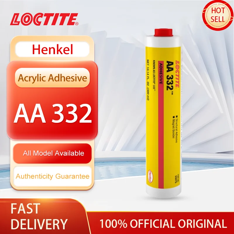 100% Original Loctite AA 332 Acrylic Adhesive Clear Activator Cured High Viscosity Structural Adhesive 300ml