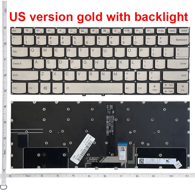 Bàn Phím Tiếng Anh Cho Lenovo Yoga C930-13 Tập Yoga 7 Pro-13IKB Tập Yoga C930-13IKB PD4VB C930 Laptop Mỹ Backlit