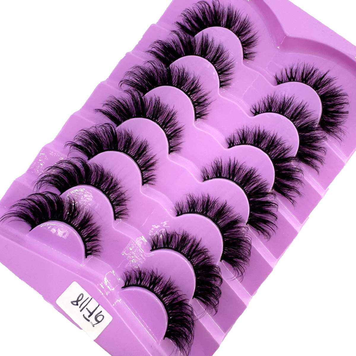 NEW 7Pairs Lashes manga Lashes 3D Mink Lashes Natural Look Wispy Mink Eyelashes Fluffy Cat Eye Lashes Pack Fake Eyelashes