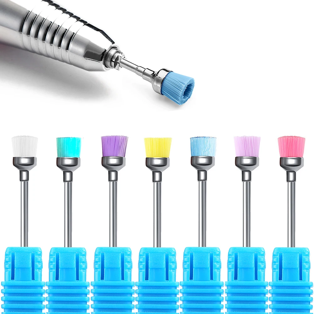 

Pro Nail Drill Bit Cleaning Brush Cleaner 3/32'' Electric Nail Files Milling Cutter Dust Remover Drill Accessories Nail Art Tool
