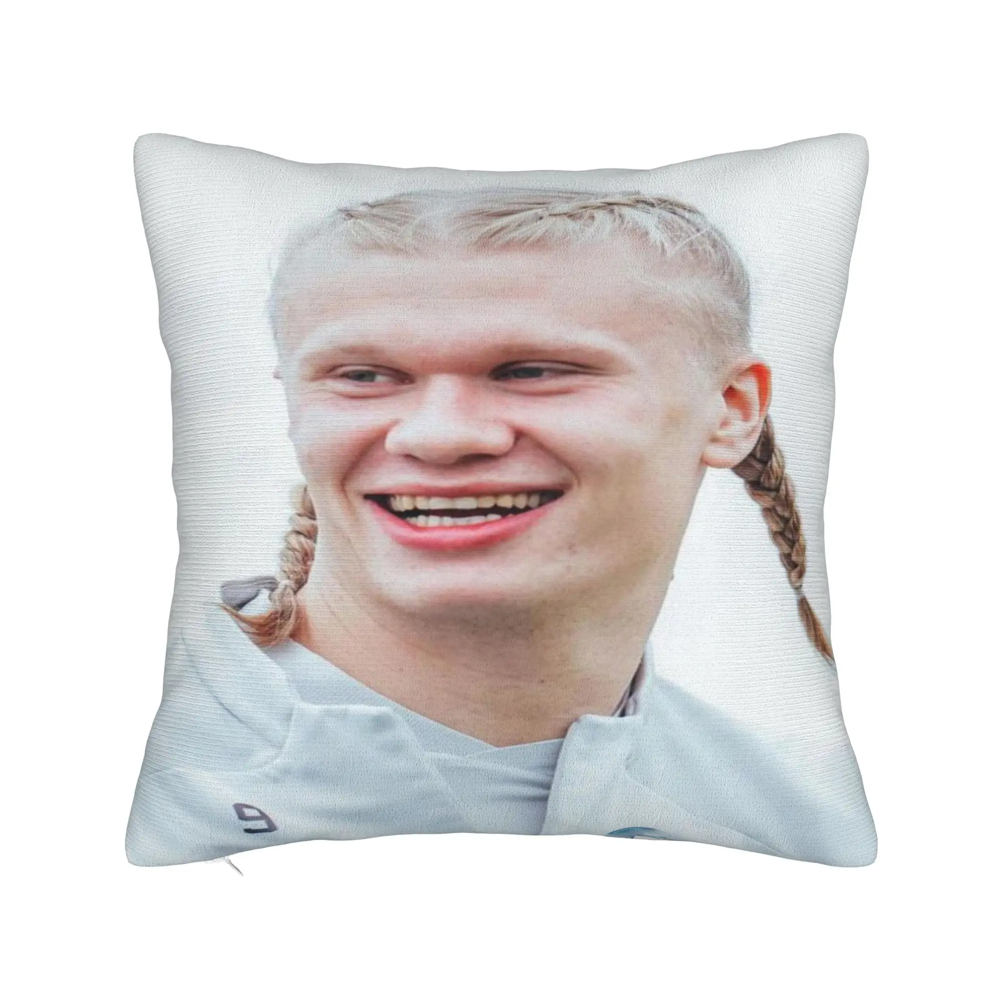 Norway Haaland soccer fan Pillow Cover  Morden Pillow Case For Living Room Chair Soft Pillowcases Gift Idea