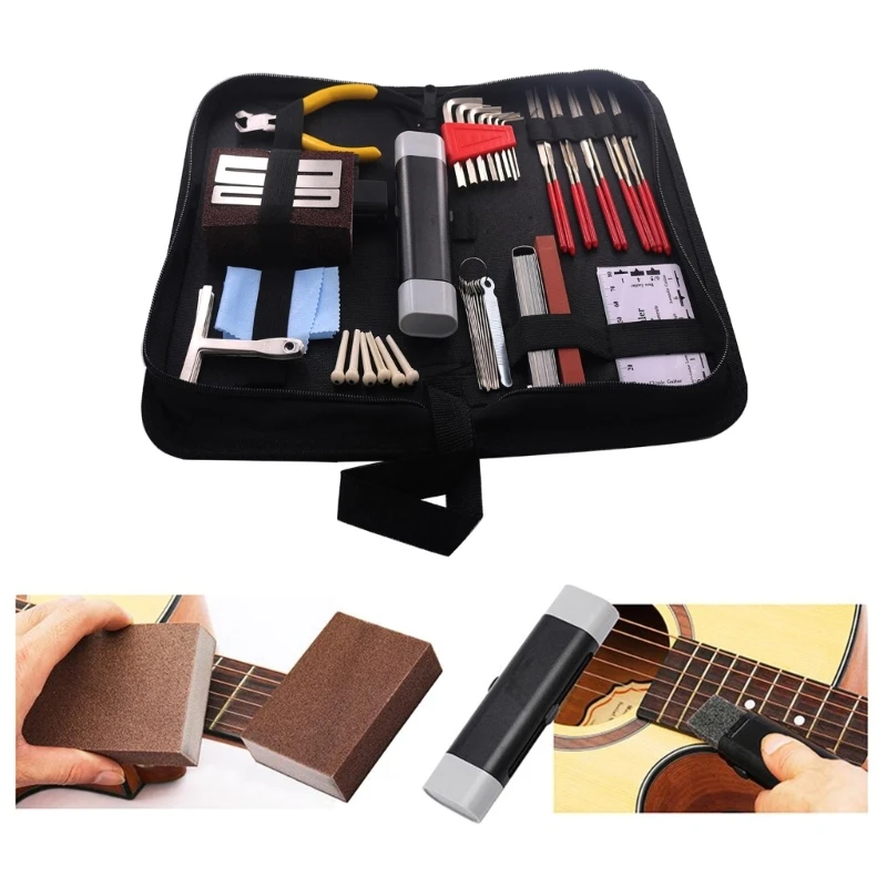 Guitar Care Cleaning Tools Kits, Guitar Ukulele Repairing Maintenance Tools Set