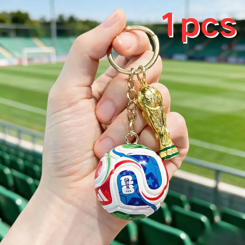2026 World Cup Panini Official Stickers Pack Genuine，FIFA Trophy Keychain  Football Collectible Memorabilia for Fans view 6