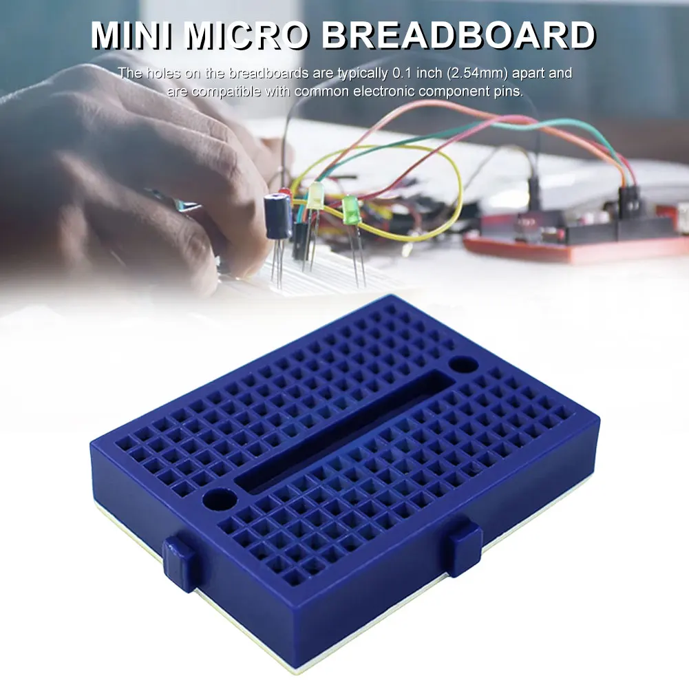 10-1PCS SYB-170 Mini Solderless Prototype Breadboard 170 Holes Small Breadboard 35x47mm for Diy Kit