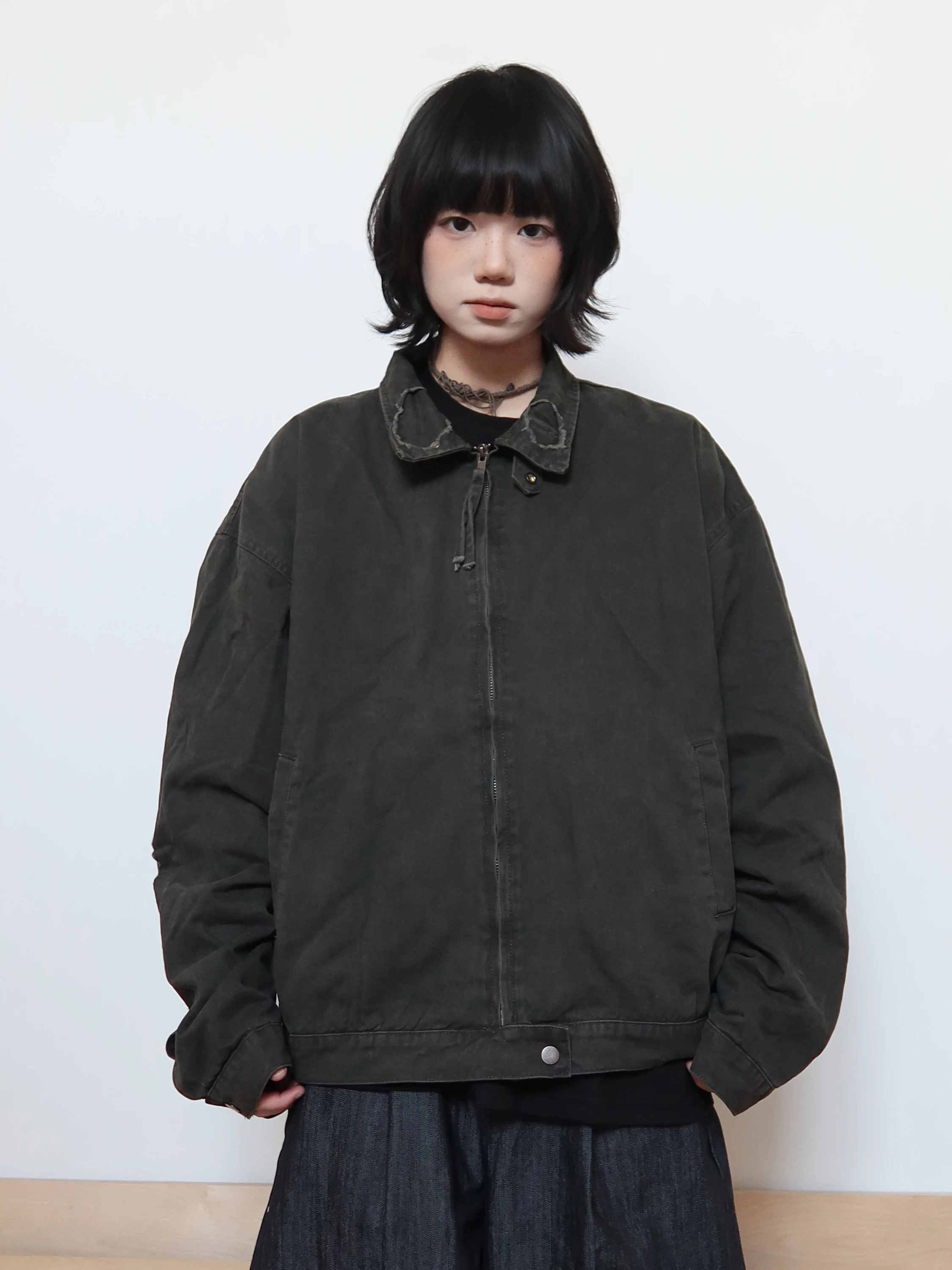 retro-cleanfit-ort-jaet-vetements-de-travail-pour-hommes-col-jaet-coton-polyester-melange-long-sve-fermeture-a-glissiere-col-montant-jaet