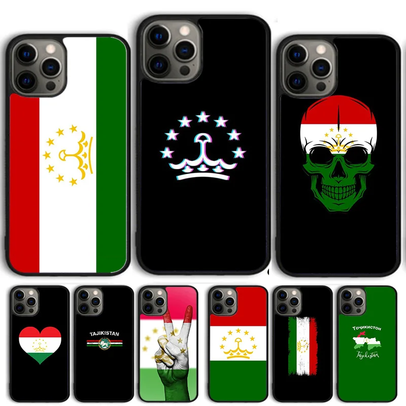 Tajikistan Flag Phone Case Cover For iPhone 15 16 14 13 12 Pro Max mini 11 Pro Max XS X XR Plus Coque Shell