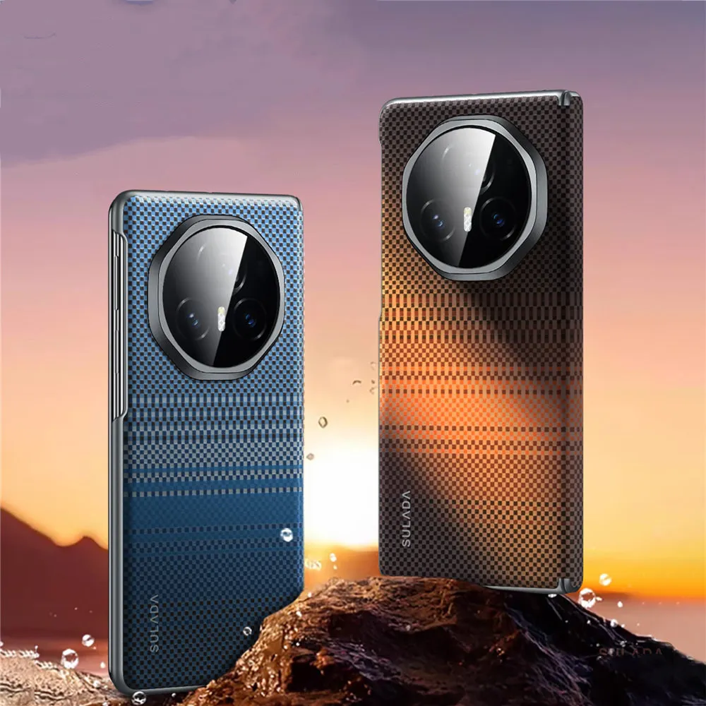 

Magnetic Weaving Pattern Leather Case For Honor Magic V3 Hinge Protective Back Cover