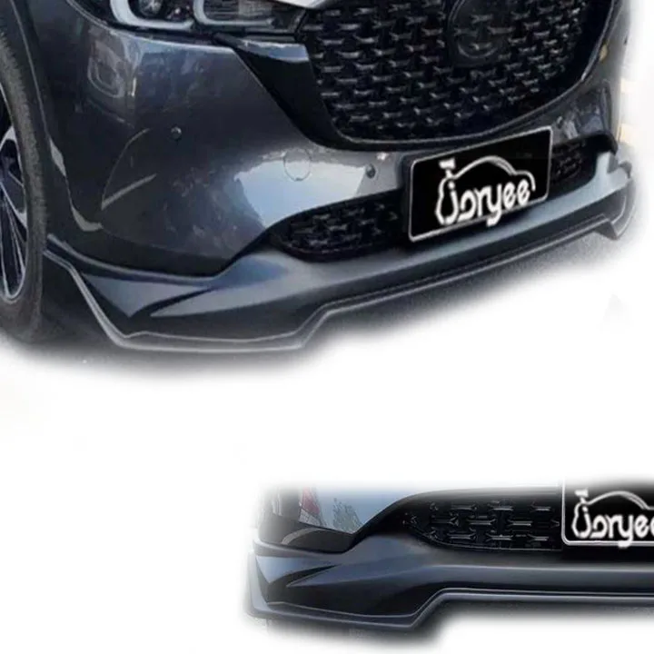 2024 New Sport Front Bumper Lip Splitter For Mazda CX-5 2019 2020-2023 cx 5 Carbon Fiber Car Tuning Accessory Body Kit Parts ABS