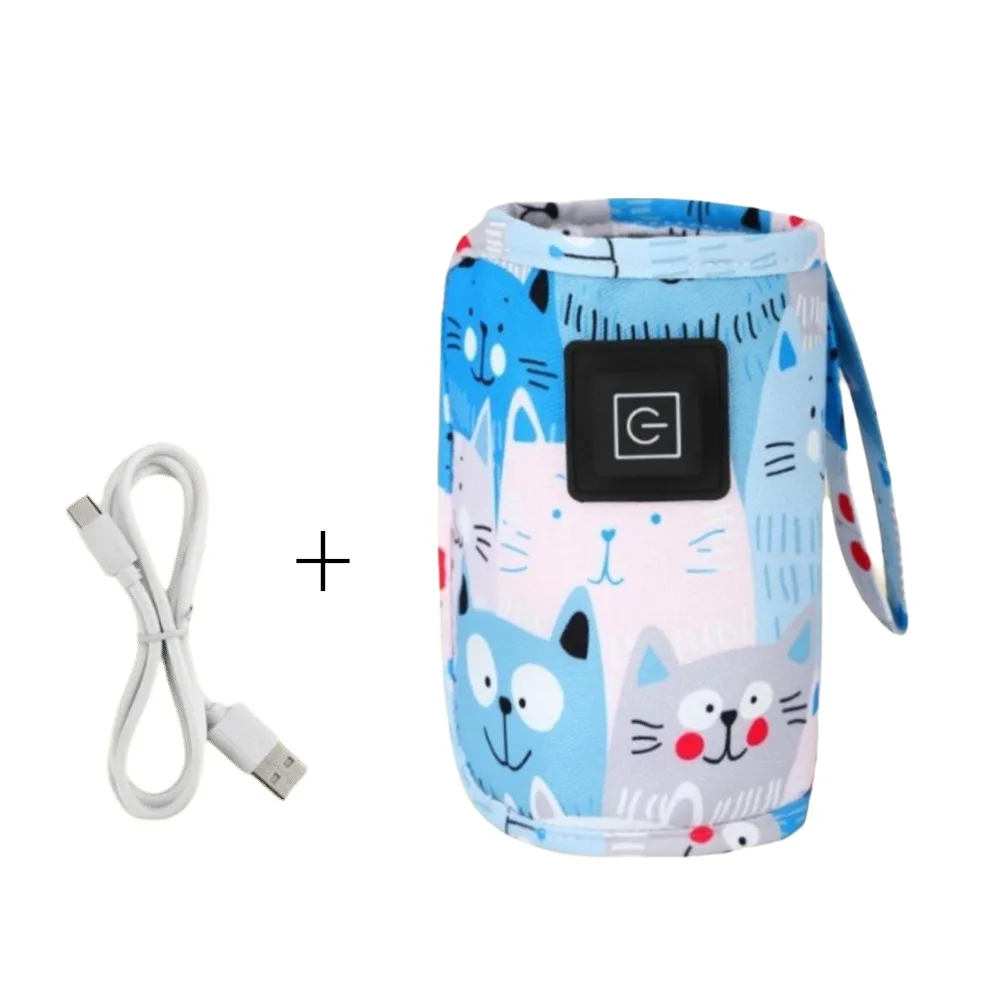 

USB-подогреватель молока с питанием от USB, портативный размер для молока, воды, дорожная сумка для коляски, зимнее использование, изолированный дизайн, изолированный подогреватель бутылок