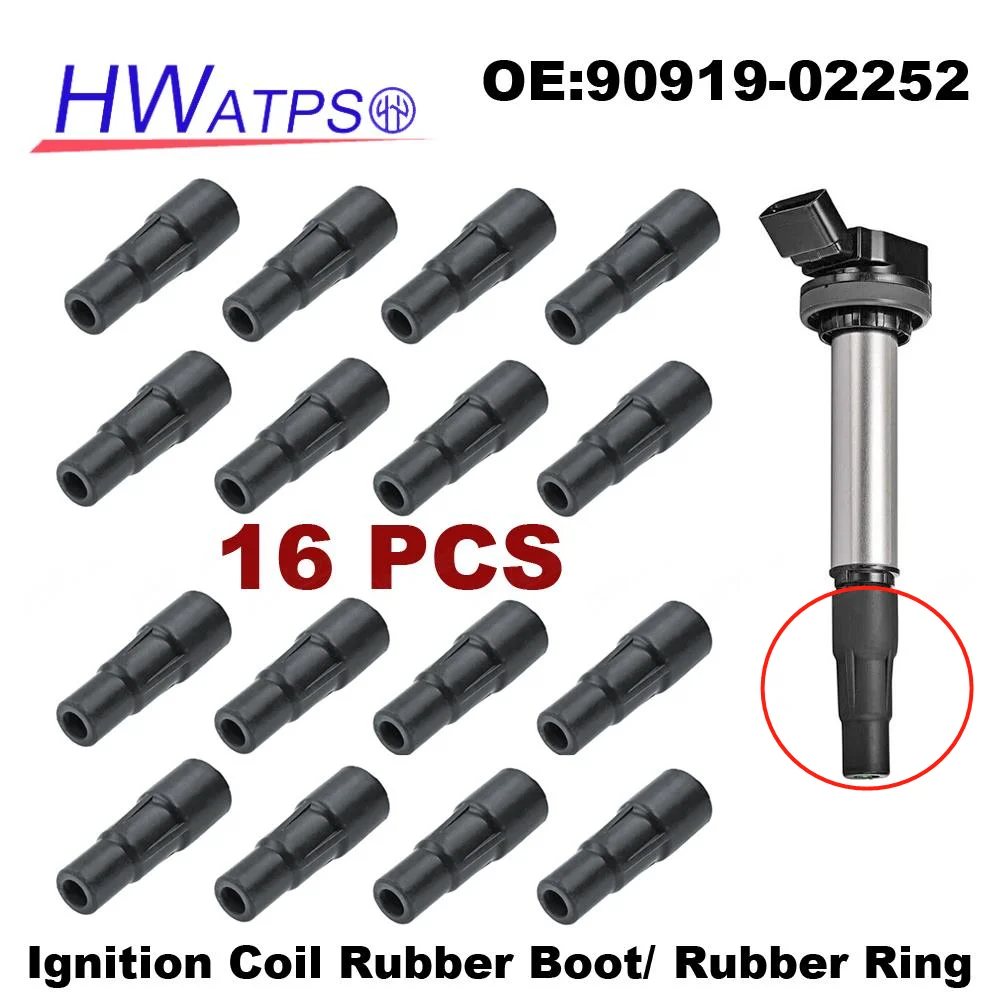 8/12/16 Pcs For Toyota Corolla Matrix Prius V Scion XD Pontiac Vibe Ignition Coil Rubber Boot Ring 90919-02252 90919-02258 IC722