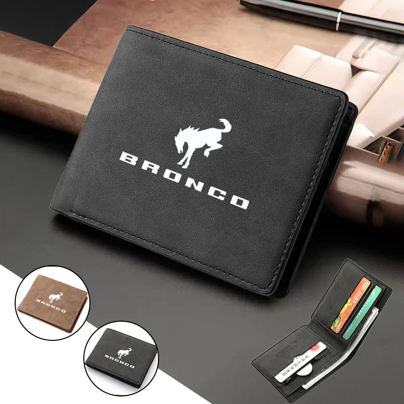 

Car Logo Wallet Credit Card Coin Driver License Purses for Ford Bronco Fiesta C-Max Kuga Ranger Raptor KA Fusion ST Transit Edge