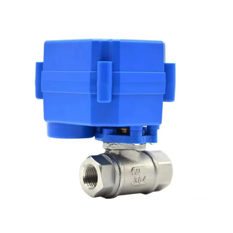 Picture 5: Stainless Steel 314 306 Miniature Electric Actuated Control 2 Way Motorized Ball Valve