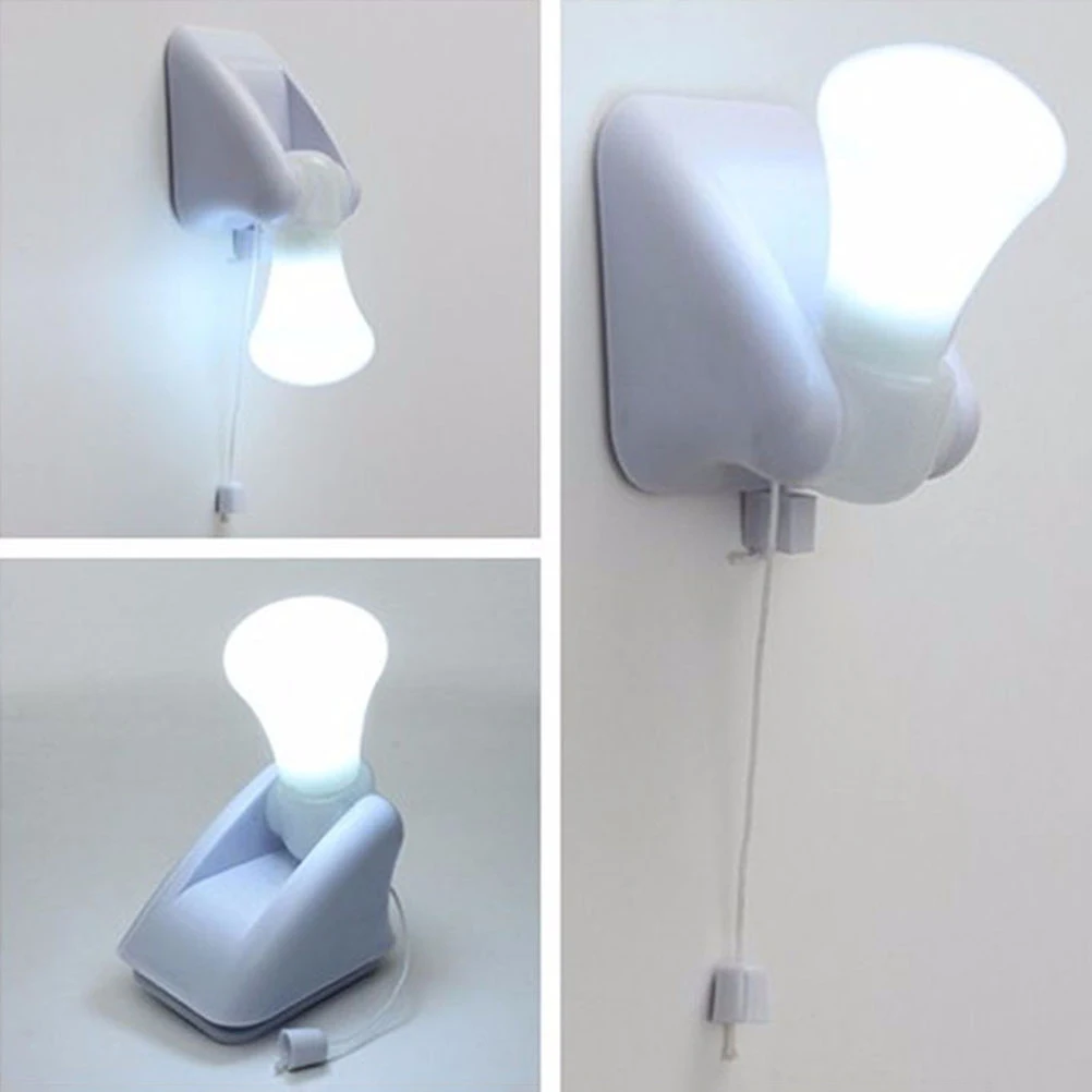 

2Pcs LED Tent Wire Lamp Operated White Light for Wall Closet Garages Bedroom Hallways Camp Eco Friendly