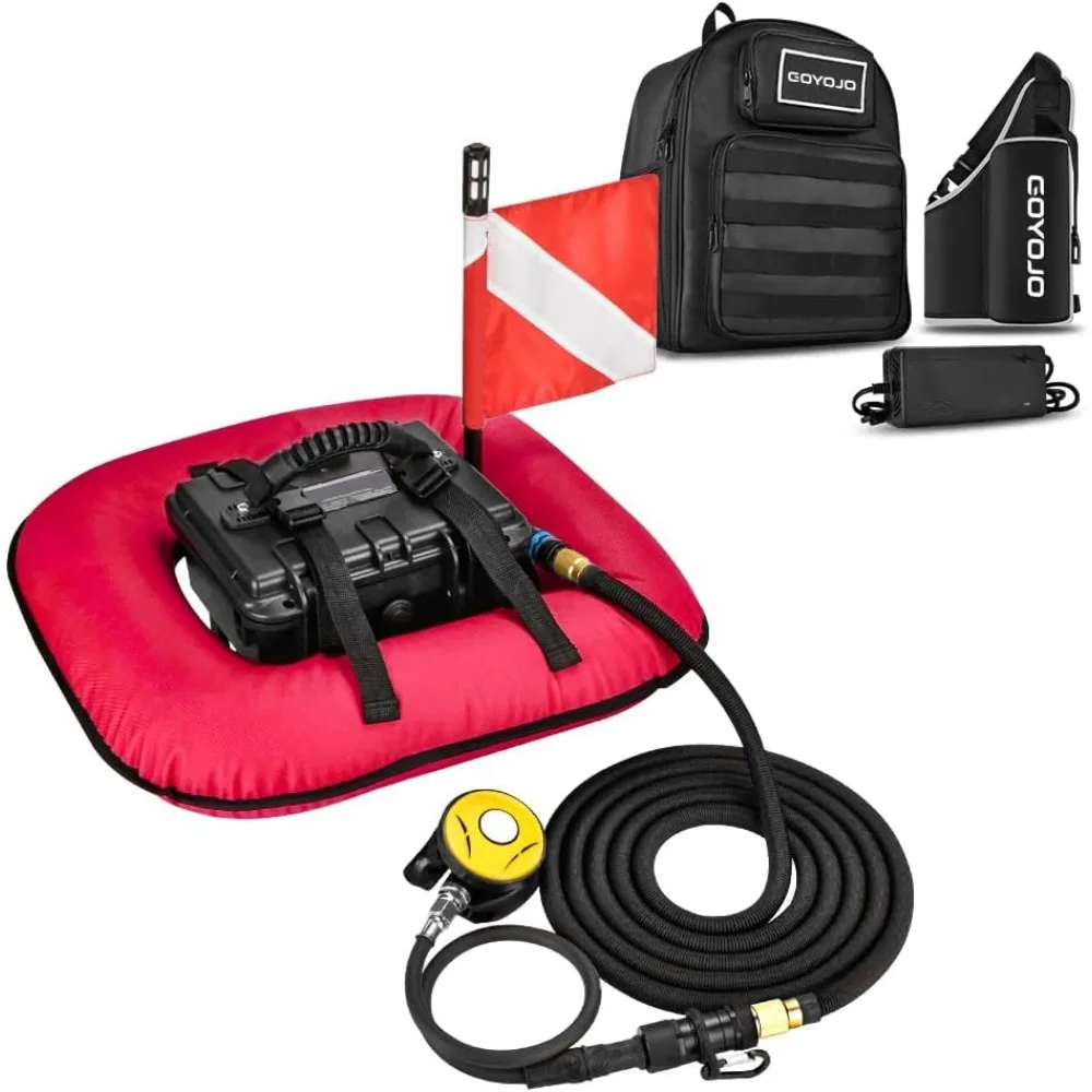 Min Rechargeable Hookah Underwater Portable Lungs Air Compressor Breathing Device Backpack Diving System Air Buddy Scuba Gear 70