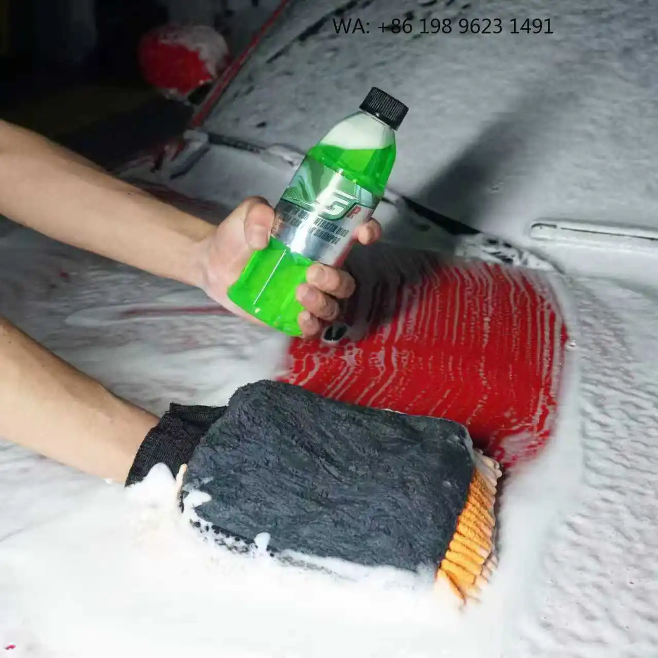 

Rich Foam Detailing Solution, High Cleaning Power Liquid for Universal Car Surface Daily Maintenance Care