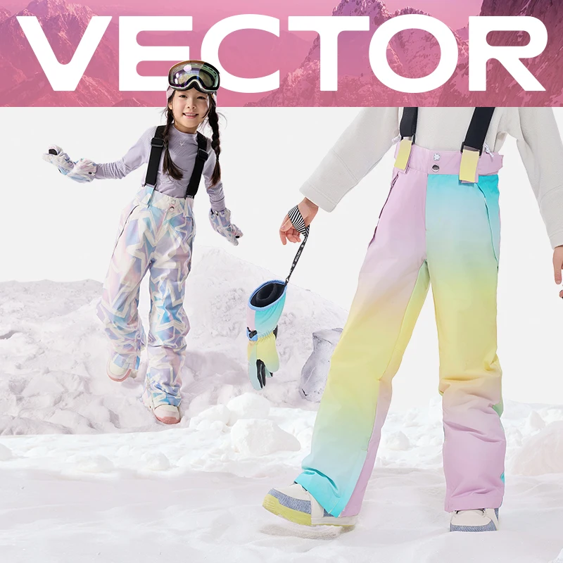 vector-kids-ski-pants-boys-girls-ski-bib-pants-windproof-waterproof-warm-snow-winter-ski-snowboard-pants-outdoor-sports-pants