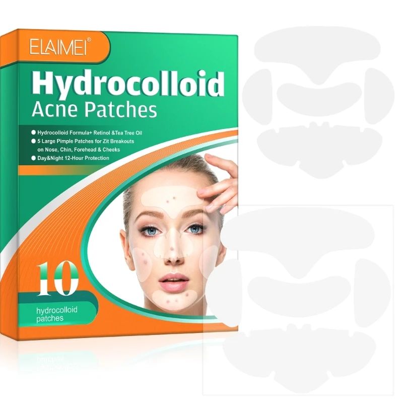 5 in 1 Hydrocolloid Acne Pimple Patch Remover Patch สิวหัวดำ Blemish ลบผิวหน้า  ดูแลผู้หญิง ผู้ชาย Dropship