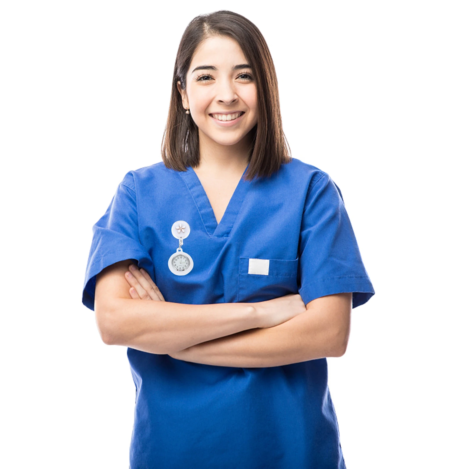

Stable Durable Nurse Watch For Doctors Nurses Students Portable Pocket Hanging Fob Watch Clear Dial Design Creative Gift