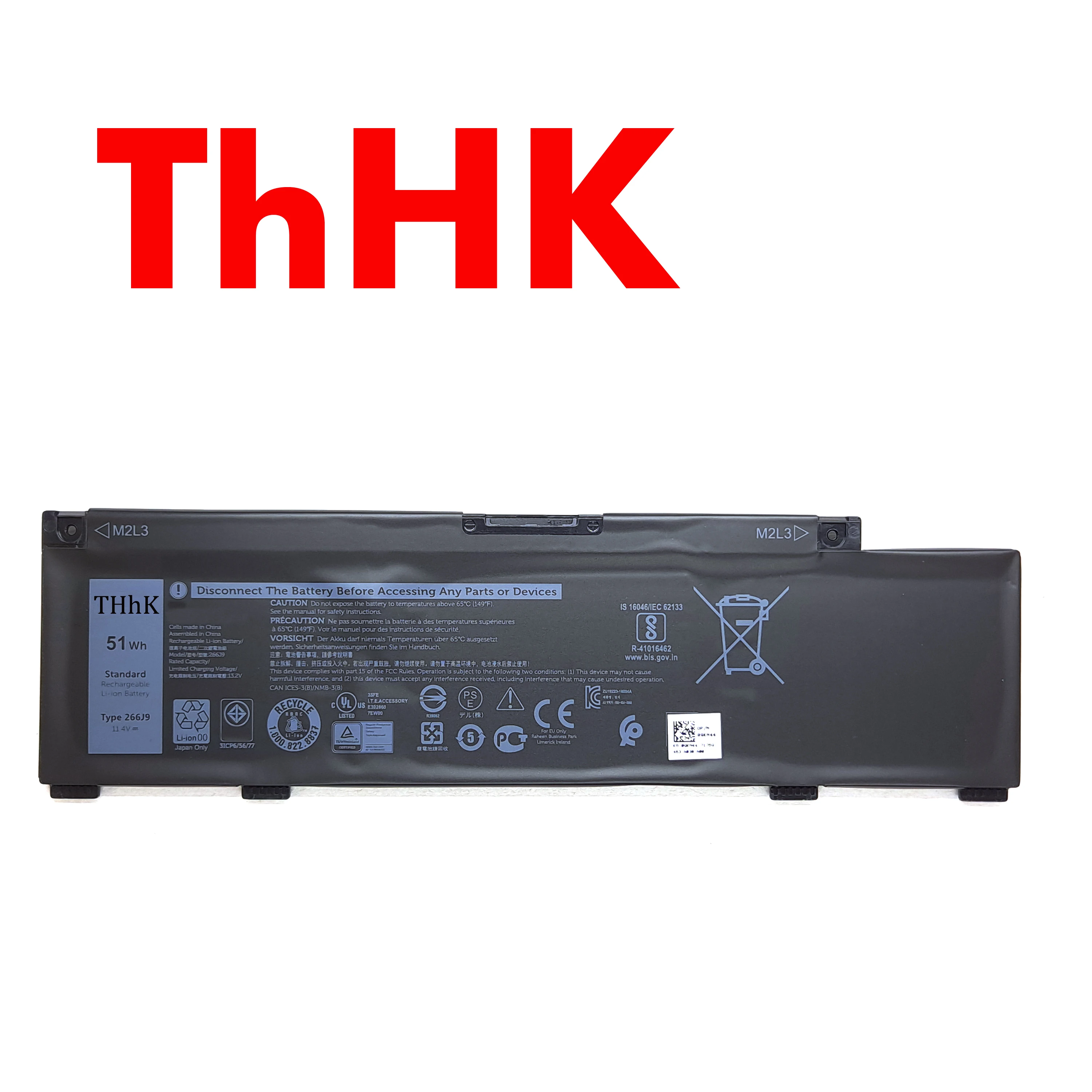 THHK 51WH 266J9 batería para DELL G3 15 3590 3500 G5 15 5500 5505 P89F INS 14 5490 Ins 15PR-1845W INS15PR-1845W