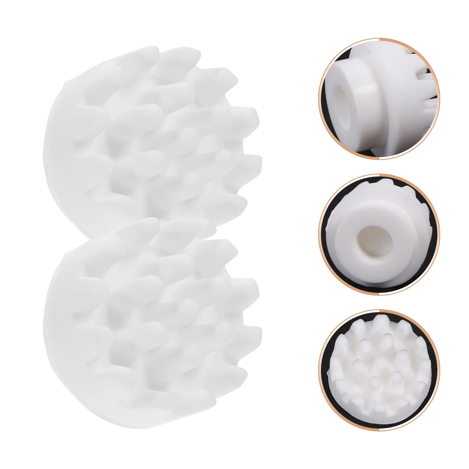 

8pcs Massage Head Replacement for Electric Massager Durable Clean Functional Accessories Scalp Tools Relaxation Equipment
