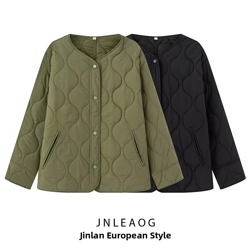 

Женская хлопковая куртка свободного кроя с капюшоном на молнии, длинный рукав, круглый вырез, однотонная, осенняя новинка 06738