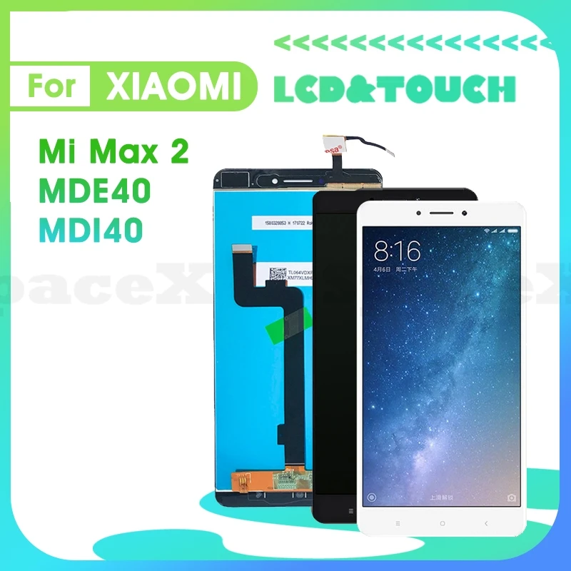 

Max2 6.44"Original For Xiaomi Mi Max2 LCD MDE40 MDI40 Display Touch Digitizer Assembly Replacement Phone Screen Mi Max 2 lcd