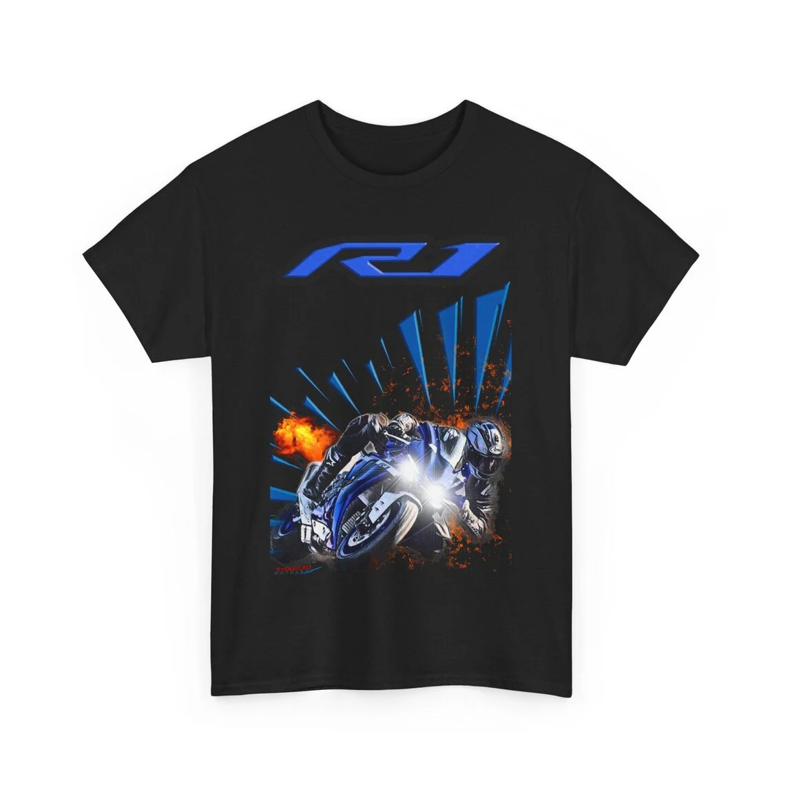 

R1 T Shirt The Perfect Biker Gift For Superbike Rider Fan Top For Owners Husband Present Apparel Moto Lover