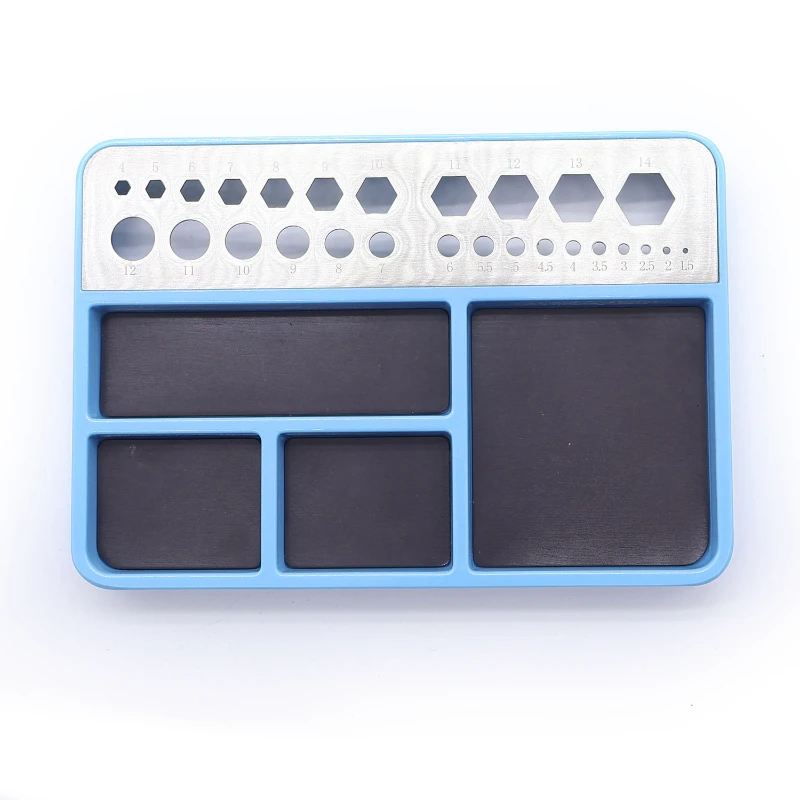 Large Size 180 * 120mm Metal Magnet Screws Tray Parts Tray Screws Holder Plate Tools Available in Multiple Colors