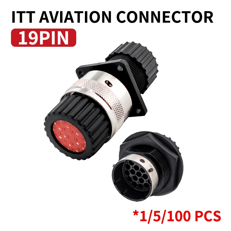 

1/5/100 PCS 19Pin ITT Aviation Wiring Plug Auto Waterproof Connector 192900-0425 192900-0078 192900-0353 192900-0581 Terminal