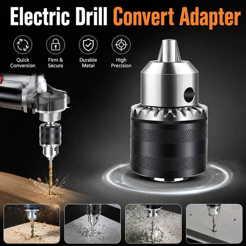 Electric Drill Convert Adapter Angle Grinder Hand Drill Conversion Collet Impact Adaptor Hex Shank