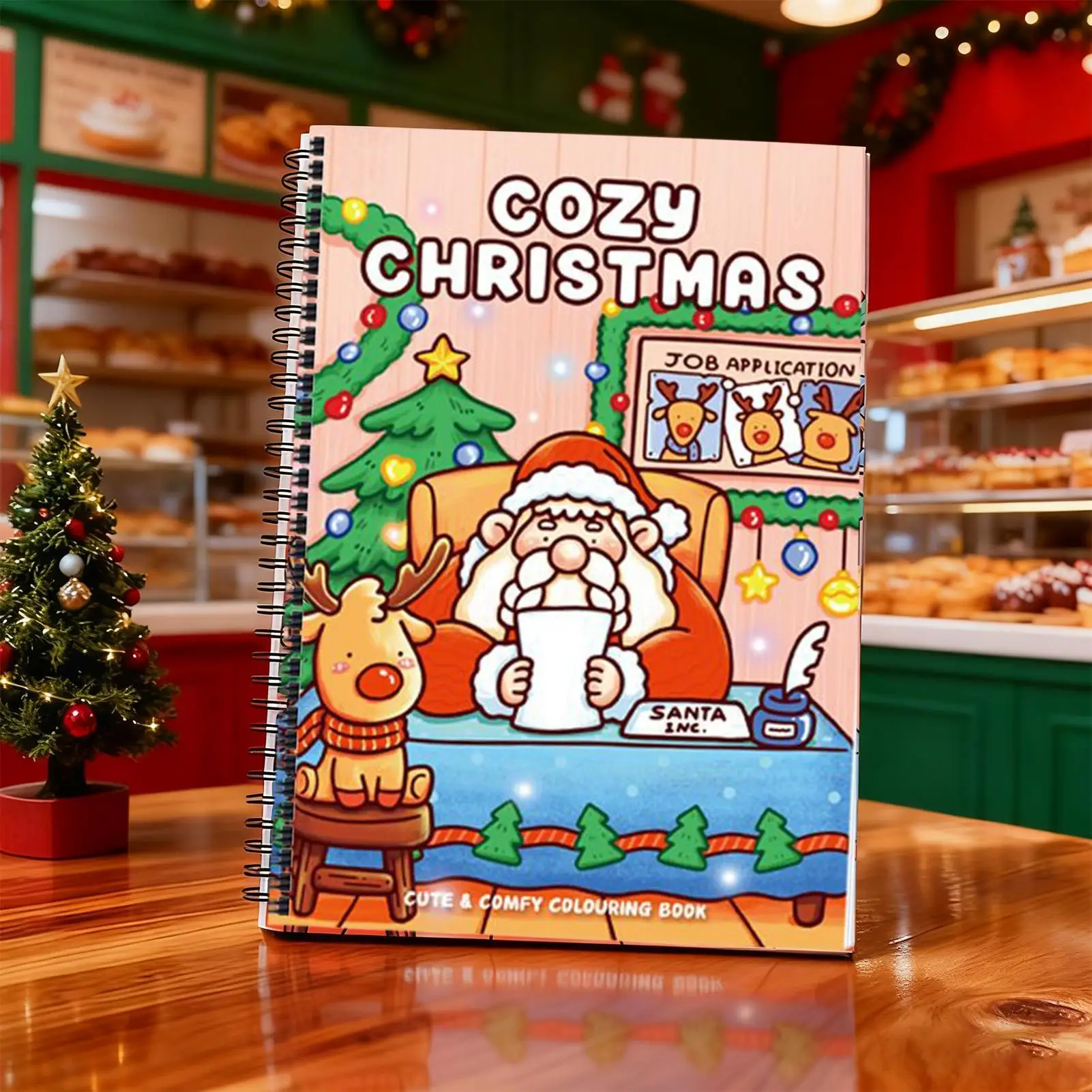 Livro para colorir guiado, aprendizagem precoce, livro para colorir com tema de natal, brinquedo para lápis, avião, sala de aula, estudo, hora de dormir