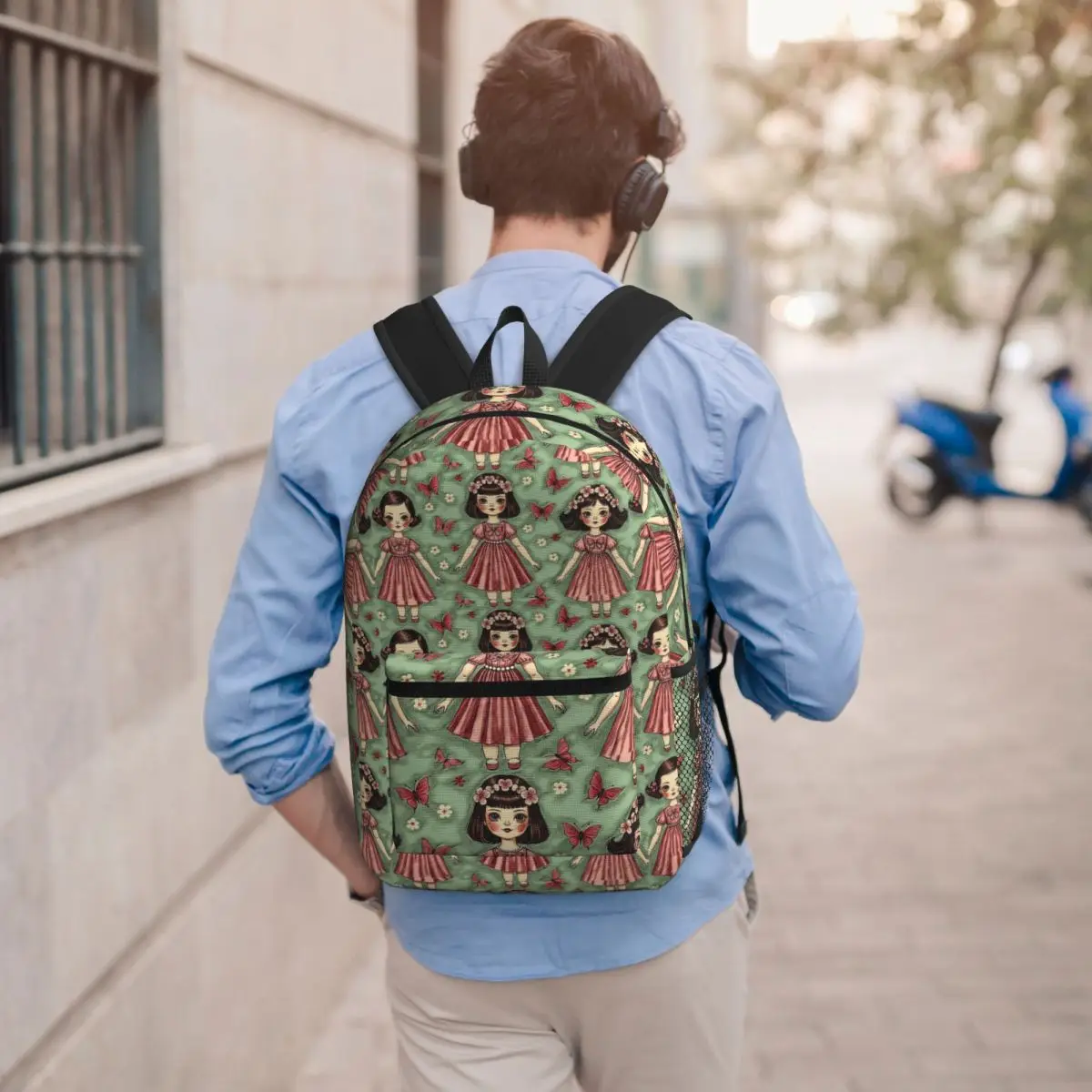 

Dolled Up Playtime Backpack Student BookBag Kids School Bag Computer Shoulder Bags for Men Women