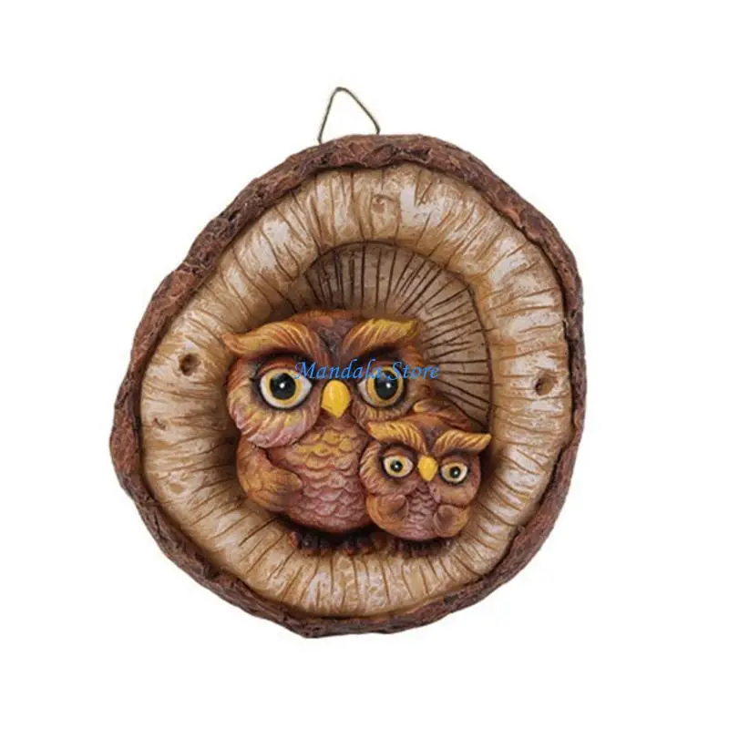 

U2JC уличные гномы с изображением деревьев, подвесные декоры для двора и сада с красочными гномами из смолы для миниатюрного