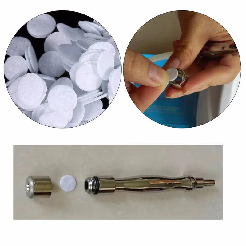 50/100/150 pezzi di ricambio per filtri in cotone per microdermoabrasione da 10 mm per la cura del viso e la rimozione dei punti neri accessori per filtri sottovuoto