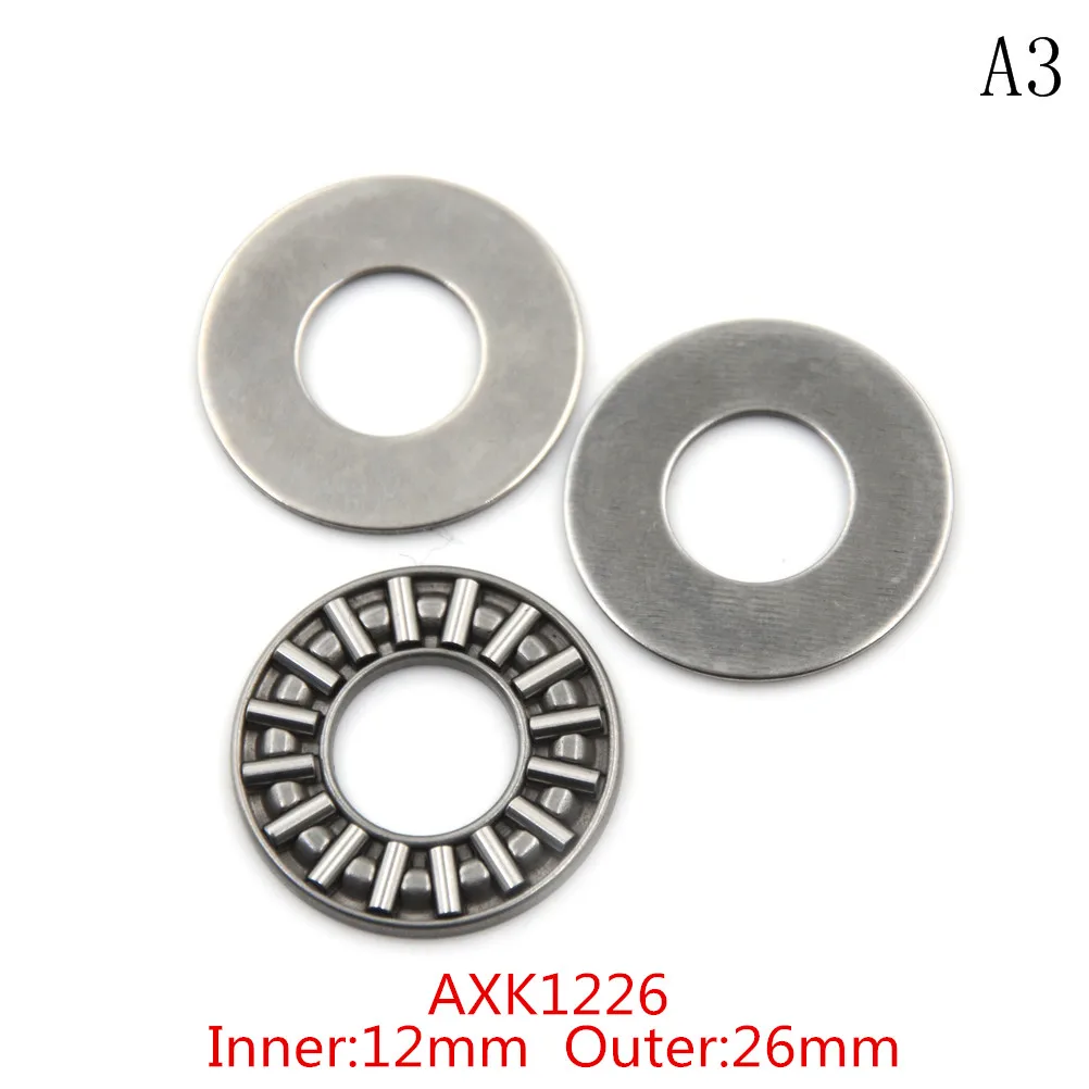 HMA73-1PC Плоские упорные игольчатые роликоподшипники с двумя шайбами AXK0821 AXK1024 AXK1226 AXK1528 AXK1730 AXK2035 AXK2542