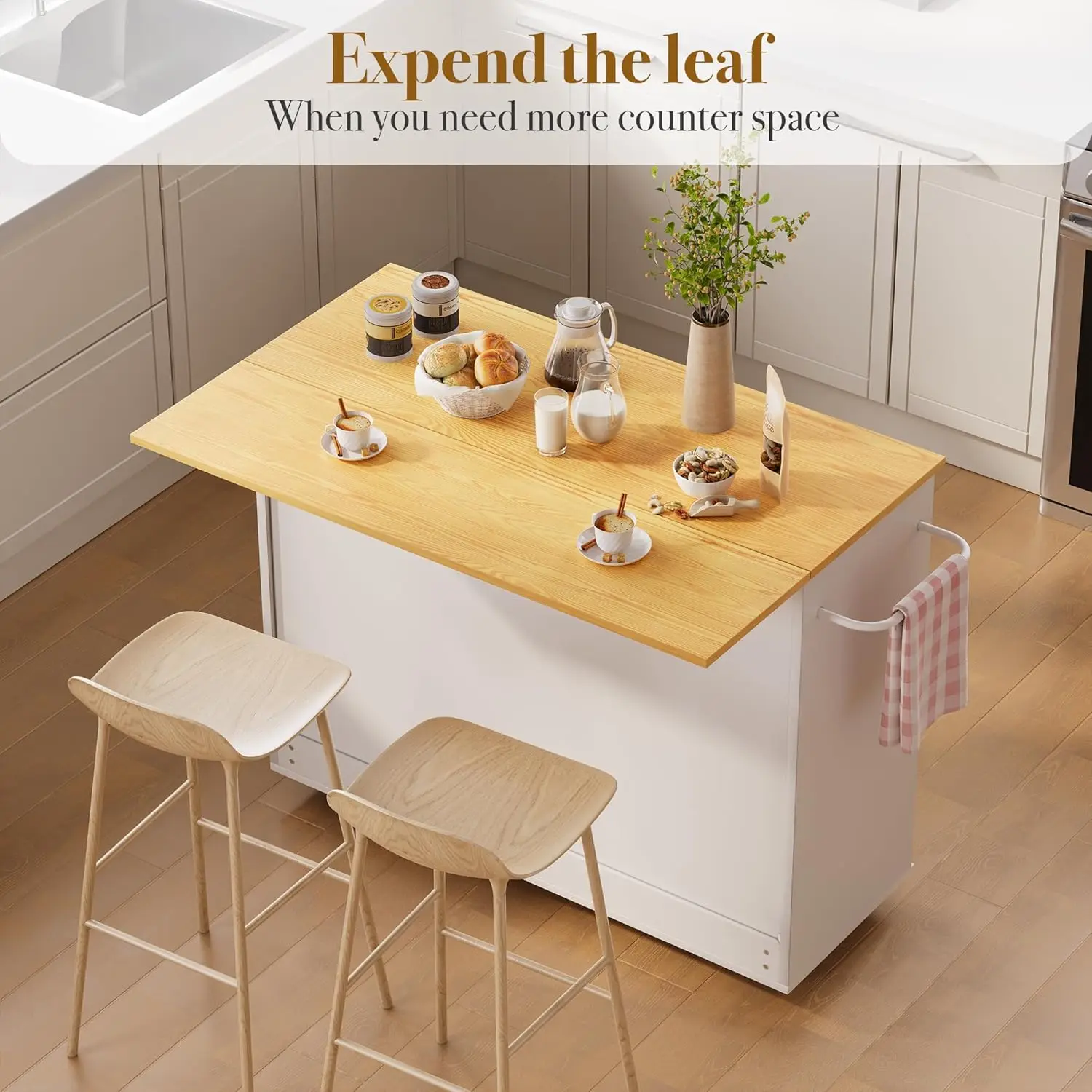 جزيرة المطبخ مع مساحة تخزين، عربة المطبخ المتداول مع 3 أدراج خزانة تخزين المطبخ على عجلات مع داخلي قابل للتعديل