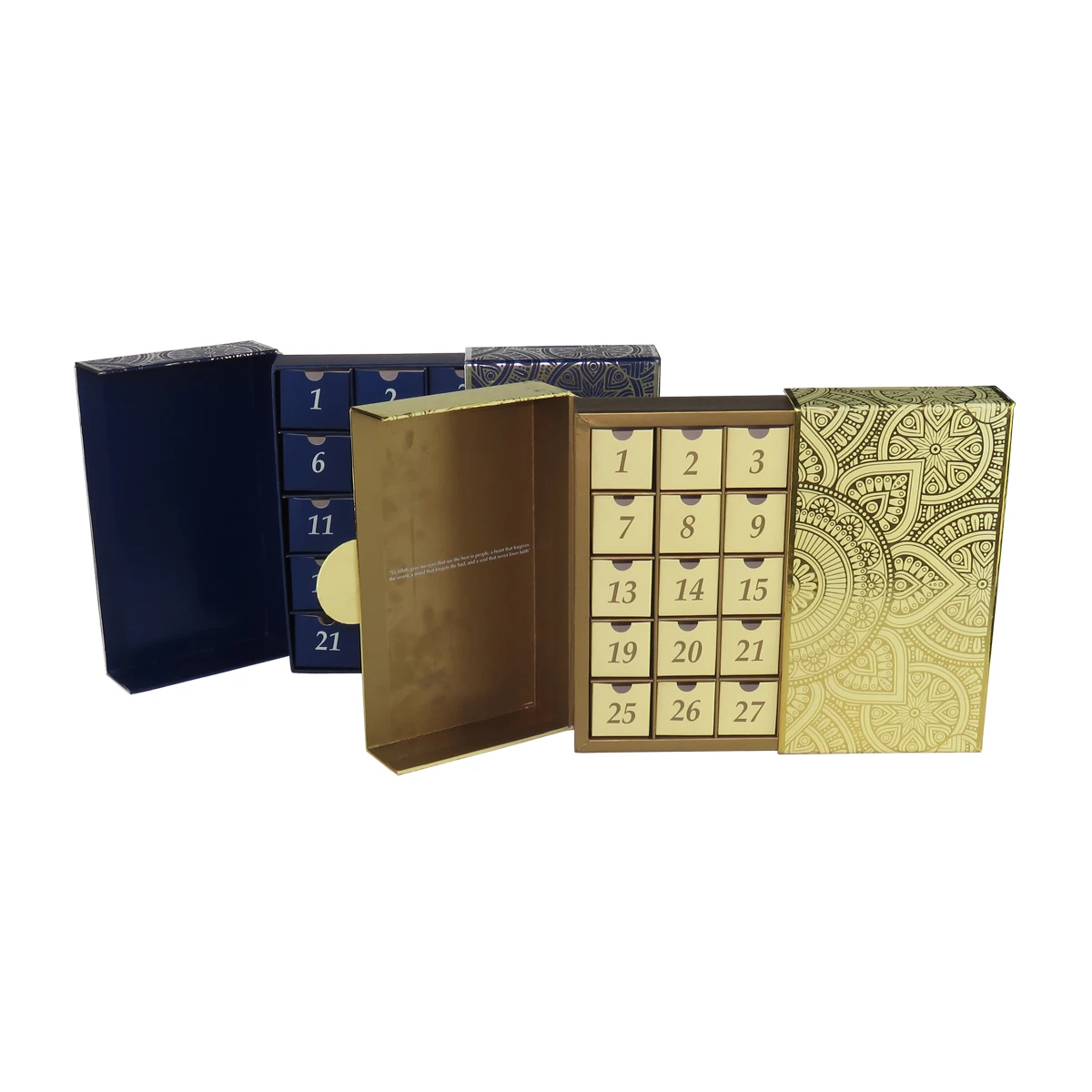 2025.Luxury Customized Advent Calendar Cosmetic Packaging Rigid Large Big Cardboard Gift Box for Present - Image 5