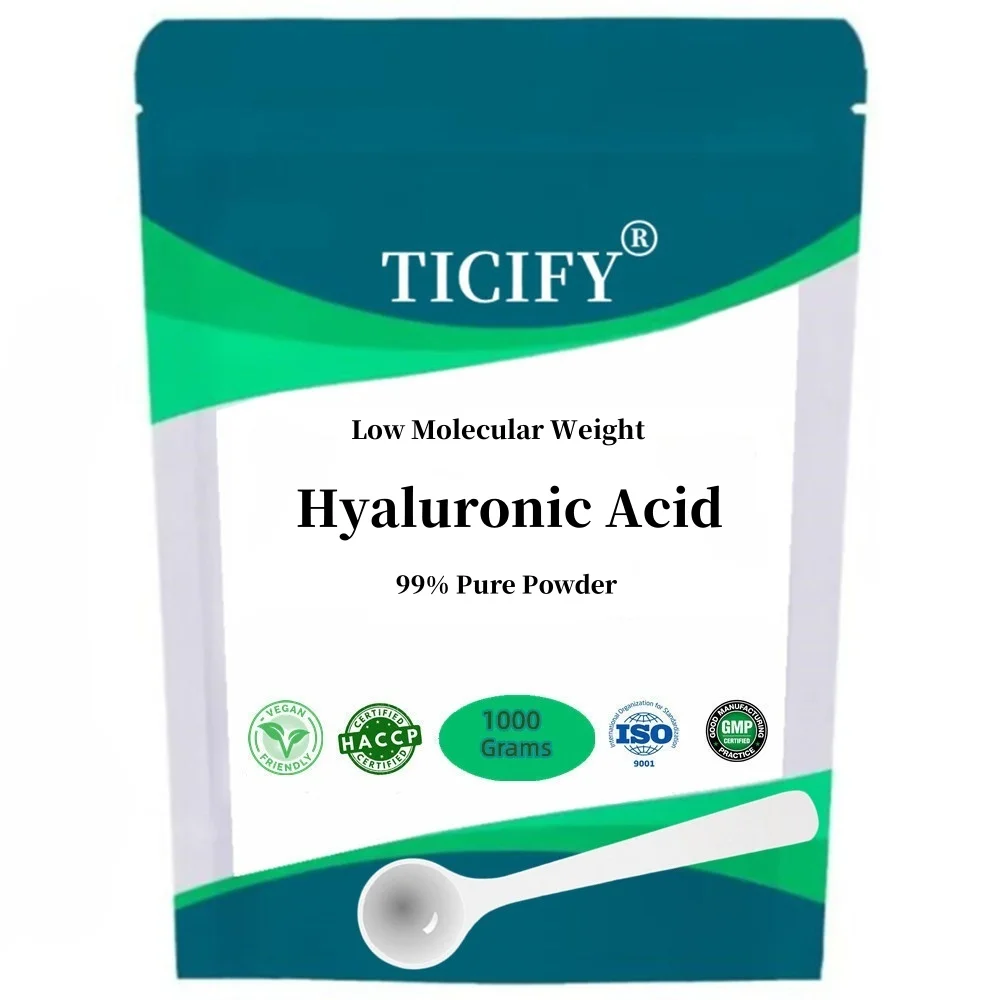 50-1000g 99% Hyaluronic Acid Cosmetic NMF HA Low Molecular Weight Moisturizing,Free Shipping