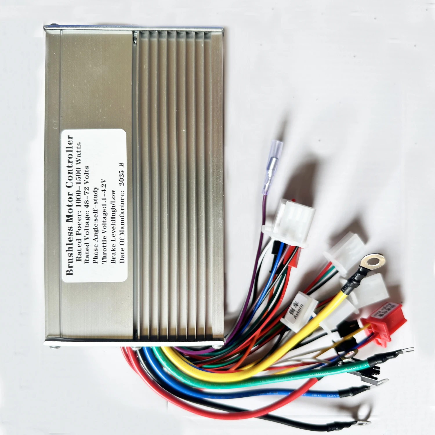 48 فولت 60 فولت 64 فولت 72 فولت 1000 واط 1500 واط وحدة تحكم كهربائية 12 أنبوب وضع مزدوج فرش تحكم سرعة المحرك ل سكوتر سكوتر E-الدراجة