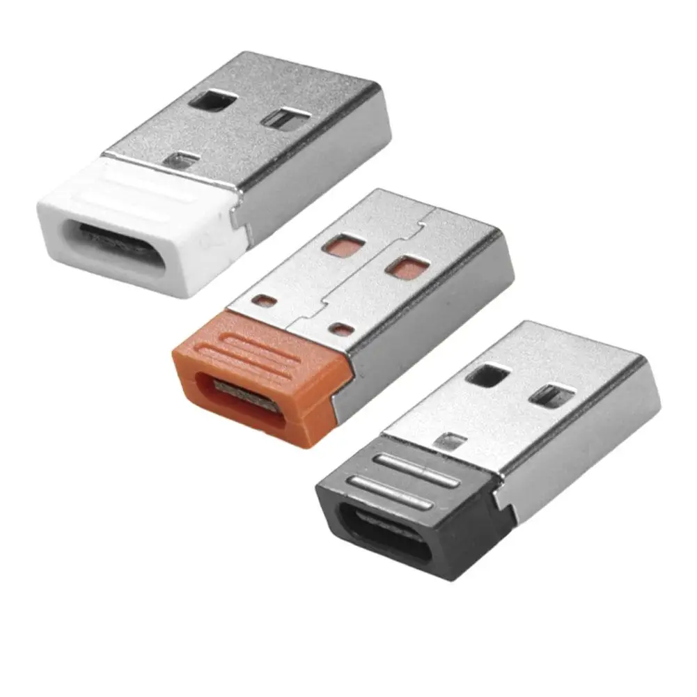 USB C to USB 2.0 OTG Adapter for Car Home Office 3-in-1 Multi-Port Converter Fast Data Sync Keyboard Mouse Drive Fit Smartphones