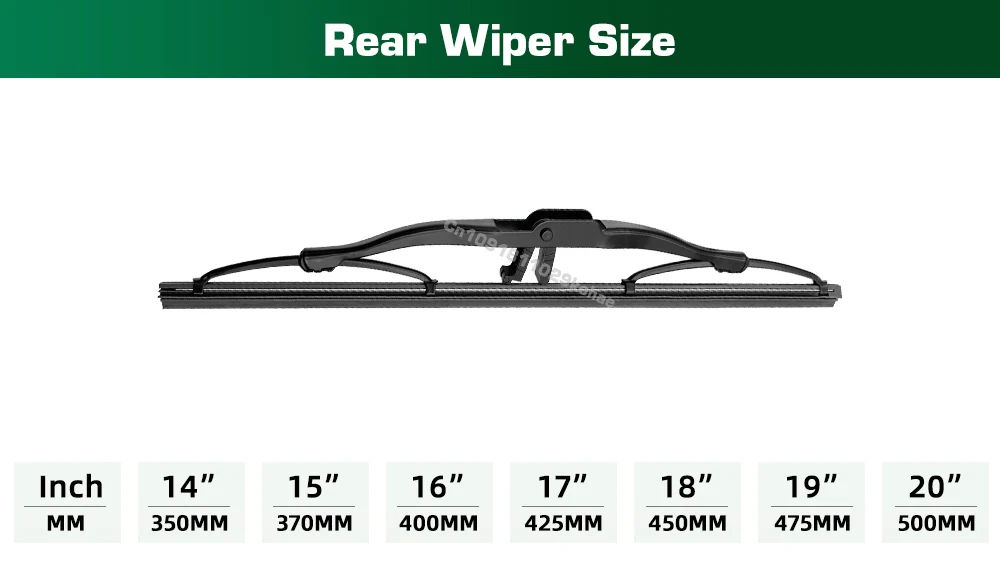 GREATROAD Scheibenwischer LHD & RHD Vorder- und Hinterwischerblätter-Set für Range Rover L322 Vogue HSE 2002–2012 Windschutzscheibe Windschutzscheibe Fenster – Detail 4
