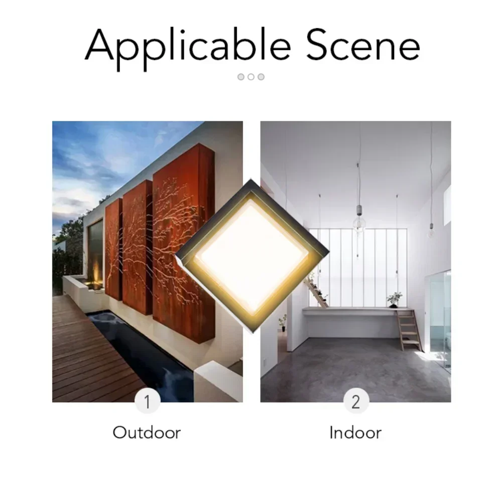 Modern LED IP65 Waterproof Interior Wall Light Fixtures Outdoor Mounted Lighting Lamp for Home Decor