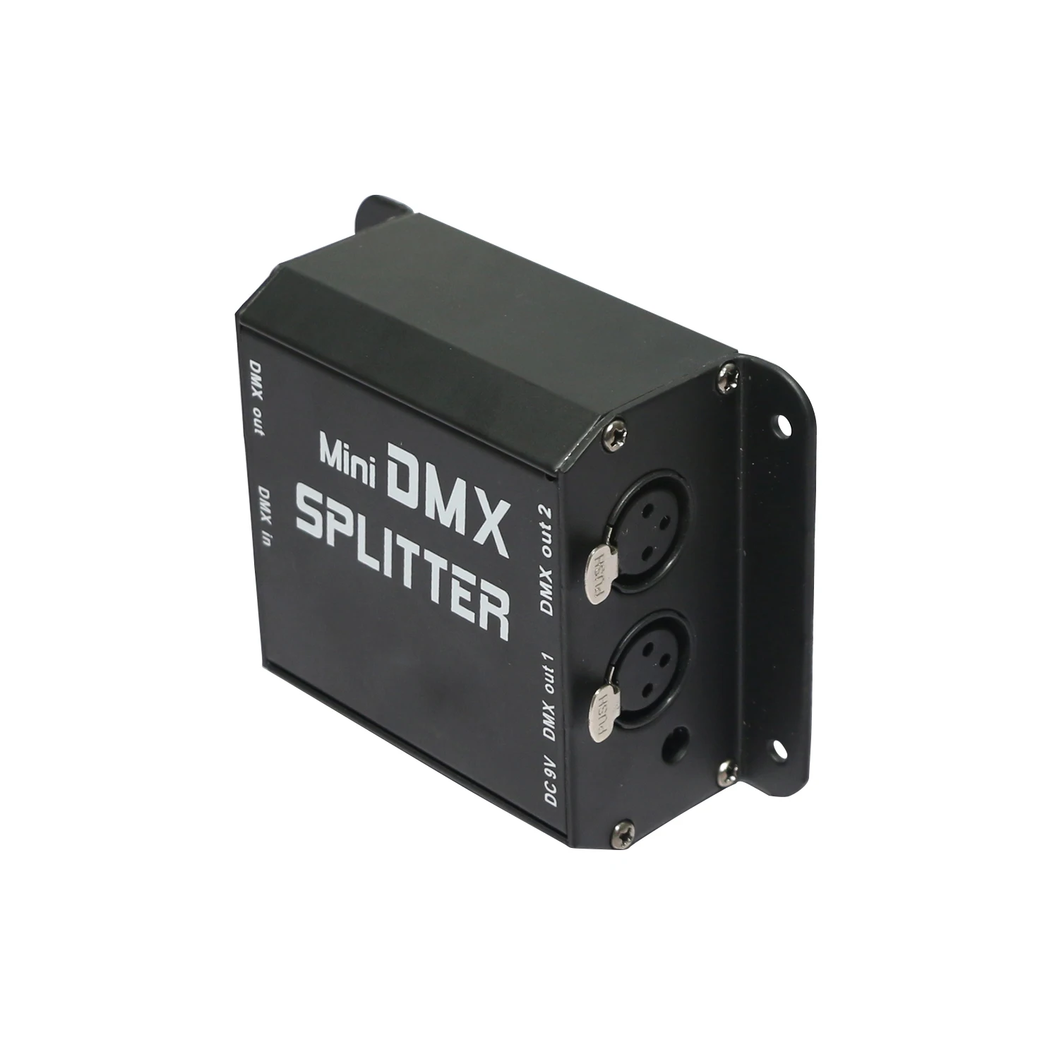 Mini DMX Splitter Signal Amplifier 2Ports Channels Isolated 3Pins Optical Istribution for DJ Disco Wedding DMX Stage Lighting