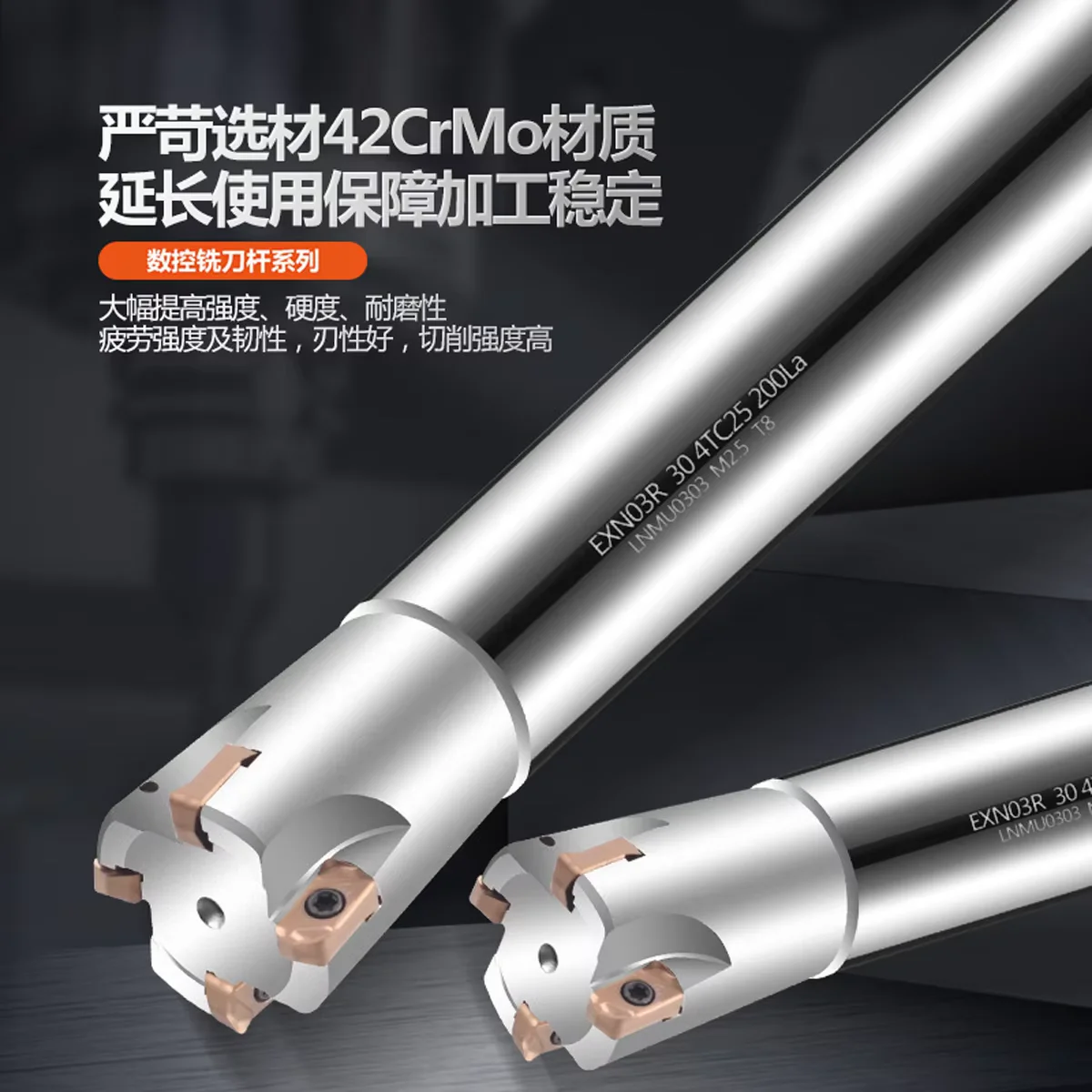 

Exn03R Indexable Milling Holder Lnmu0303 Holder for Inserts Lnmu0303