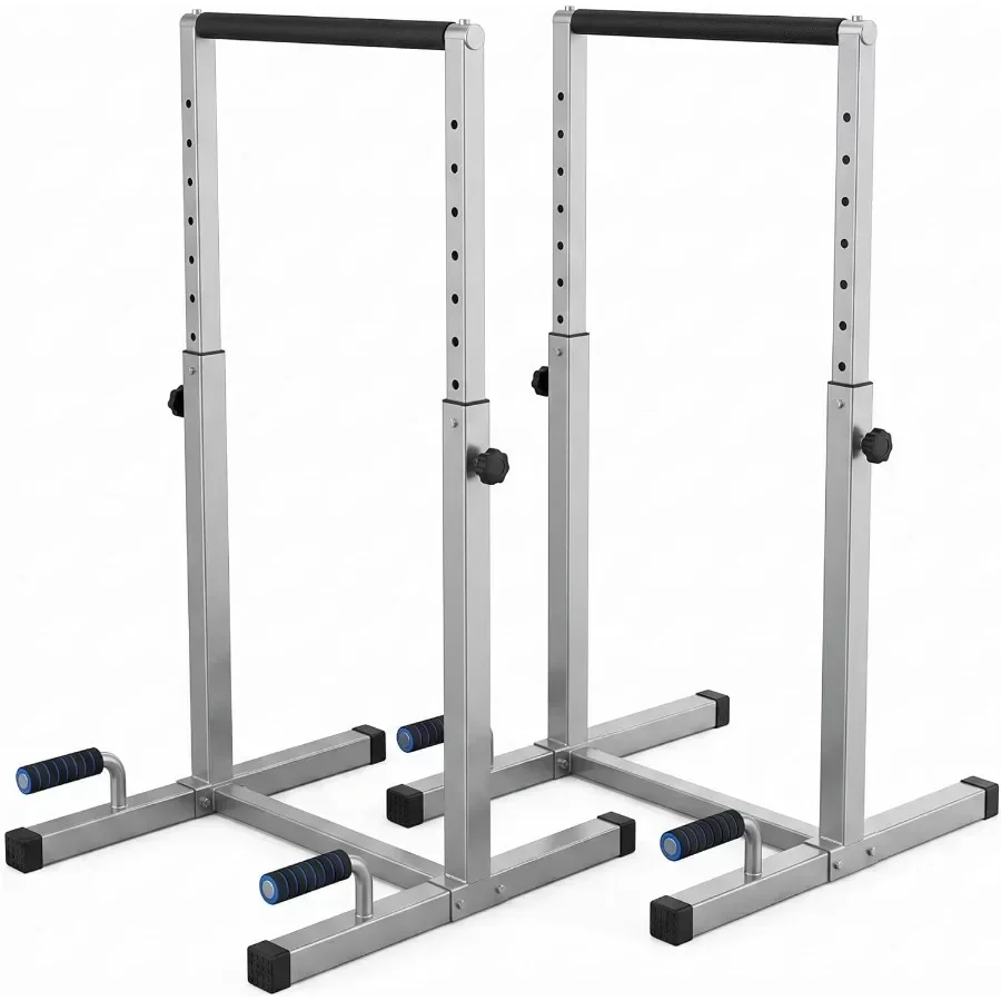 Dip Bar Station Set, 9 Level Adjustable Dip Machine, 1000 lbs Heavy
