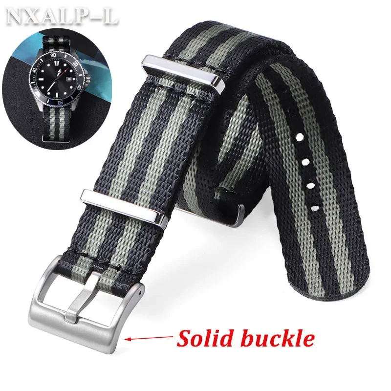 Premium Military Nylon Watch Strap 20mm for Omega Seamaster 007 Wristband Men Women Sports Watchband for Seiko Prospex Straps